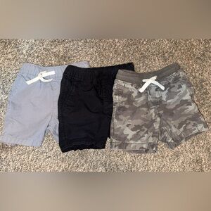 Kids Camo and Solid Shorts Set